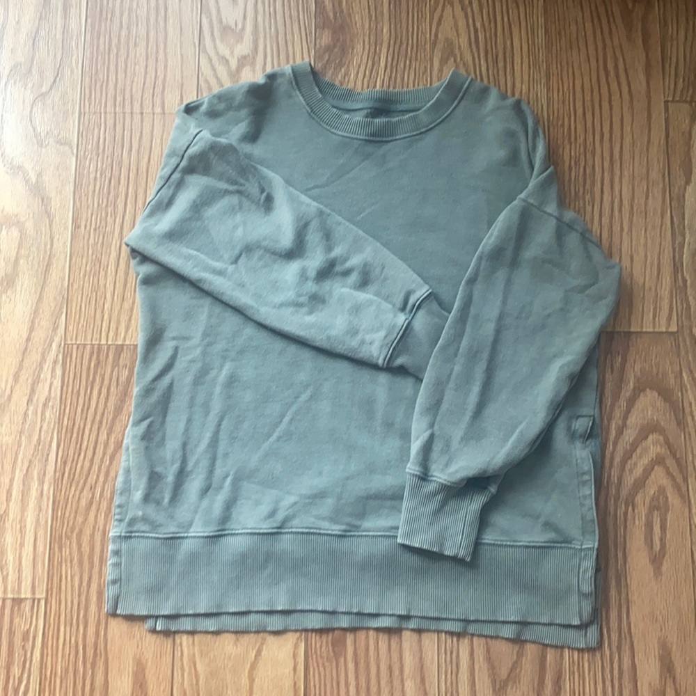 Aerie sweater. Size small. Color is like a faded green.